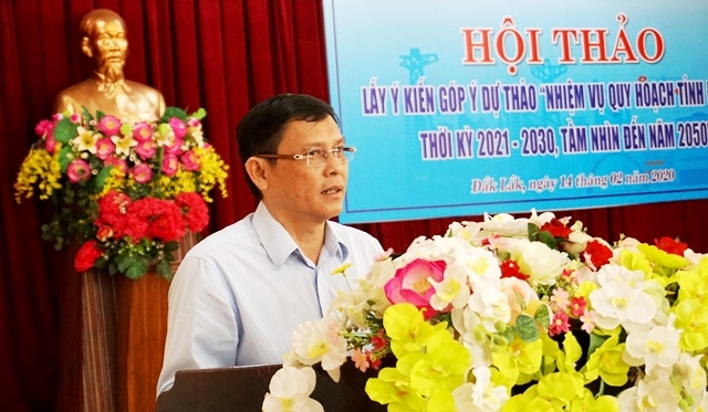 Phó Chủ tịch Thường trực UBND tỉnh Nguyễn Tuấn Hà phát biểu tại Hội thảo.