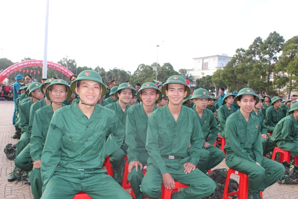 Công dân TP. Buôn Ma Thuột tham gia nhập ngũ năm 2020.