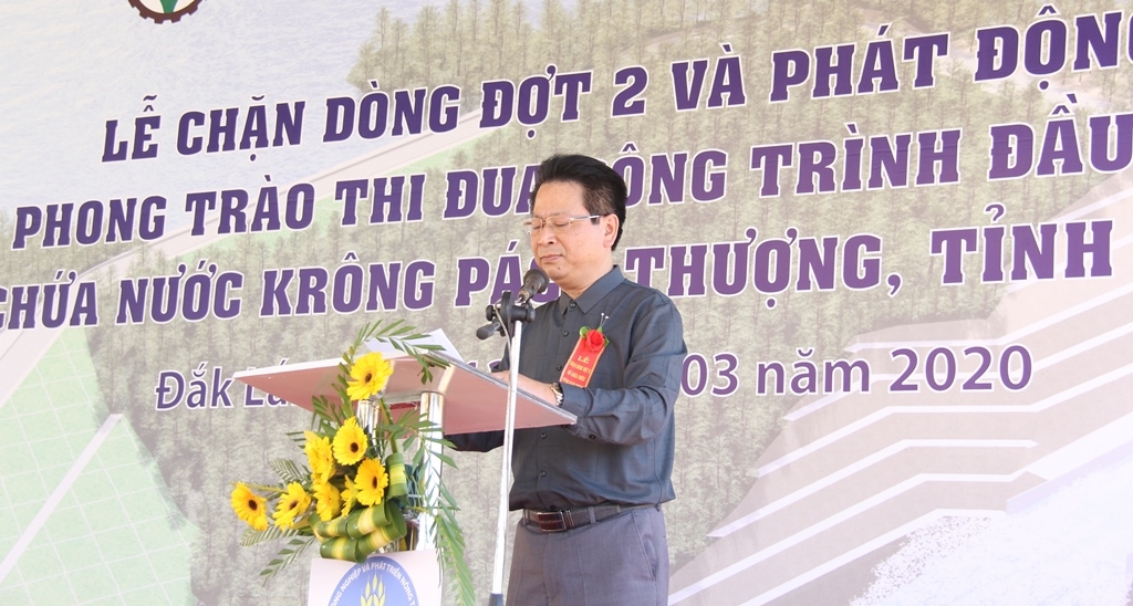 Cục trưởng Cục Quản lý xây dựng công trình (Bộ NN-PTNN) Nguyễn Hải Thành phát lệnh chặn dòng công trình