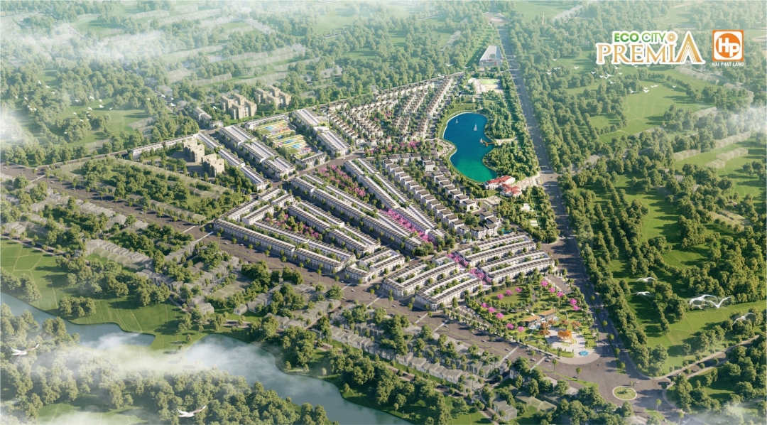 Ảnh phối cảnh toàn dự án Ecocity Premia.