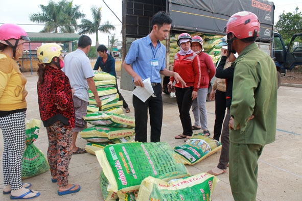 Cấp hạt giống cho hộ nghèo trên địa bàn huyện  Krông Pắc. (Ảnh  minh họa). 