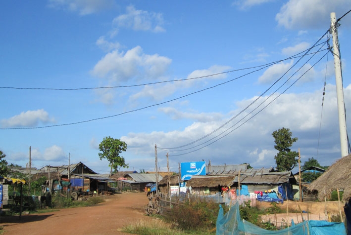 Một cụm dân di cư tự do tại xã Cư Kbang, huyện Ea Súp