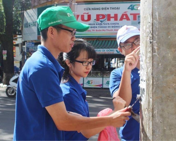 Đoàn viên, thanh niên TP. Buôn Ma Thuột xóa gỡ rao vặt có nội dung liên quan đến 