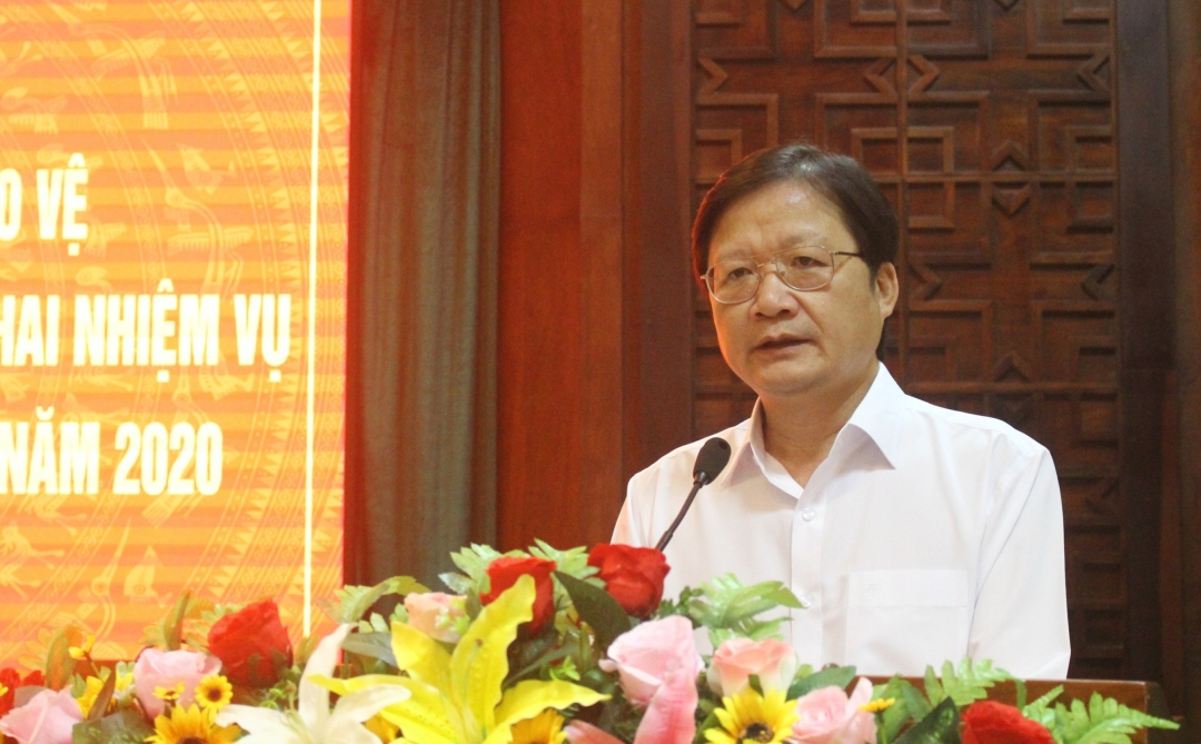 Ông Nguyễn Hoài Dương Giám đốc Sở NN-PTNT chia sẻ một số khó khăn trong lĩnh vực lâm nghiệp tại buổi gặp mặt