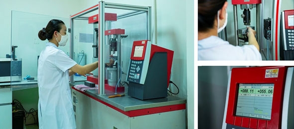 Phòng Đo lường chất lượng sản phẩm – nơi đánh giá chất lượng vượt trội của xi măng  Tân Thắng luôn đạt mức cao hơn gấp nhiều lần so với tiêu chuẩn khắt khe của quốc tế và Việt Nam.
