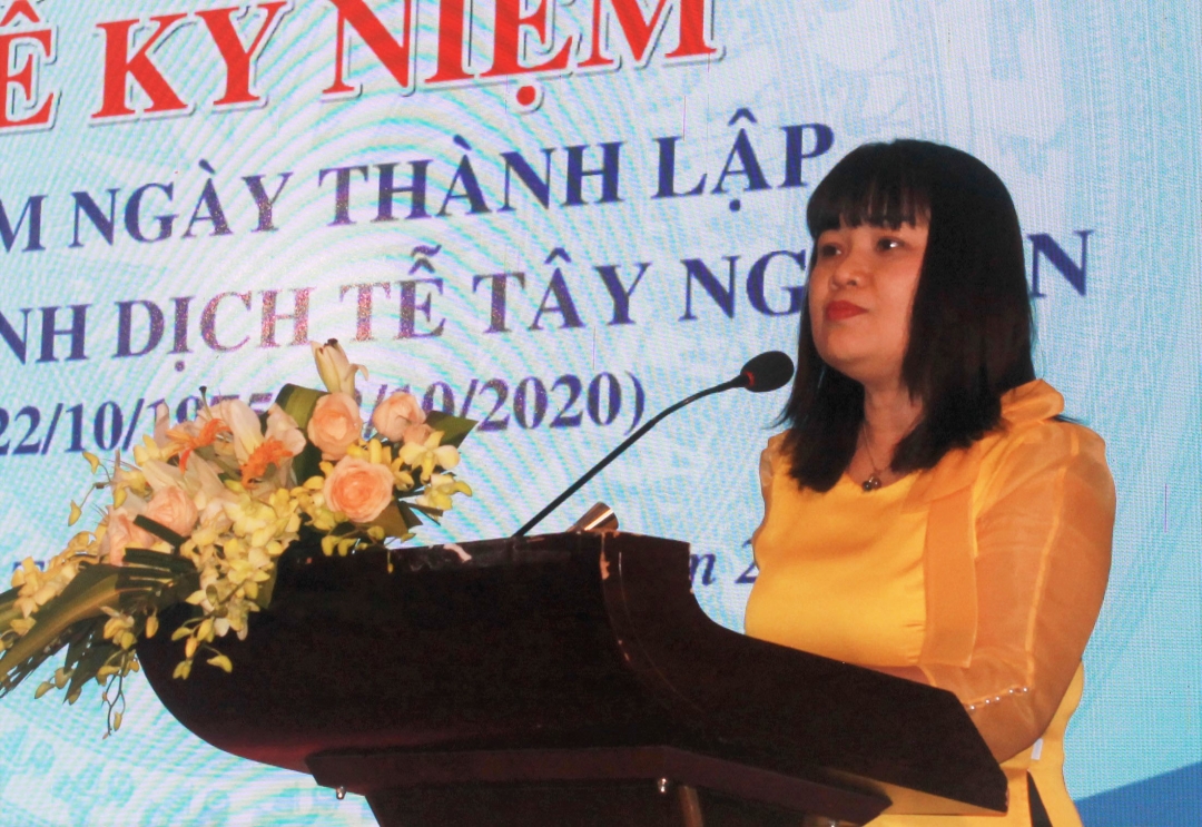 Phó Chủ tịch UBND tỉnh H'Yim Kđoh phát biểu tại lễ kỷ niệm