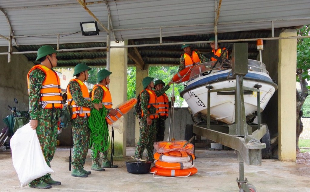 Đồn Biên phòng Ea H’leo chuẩn bị lực lượng và phương tiện sẵn sàng ứng phó với bão số 