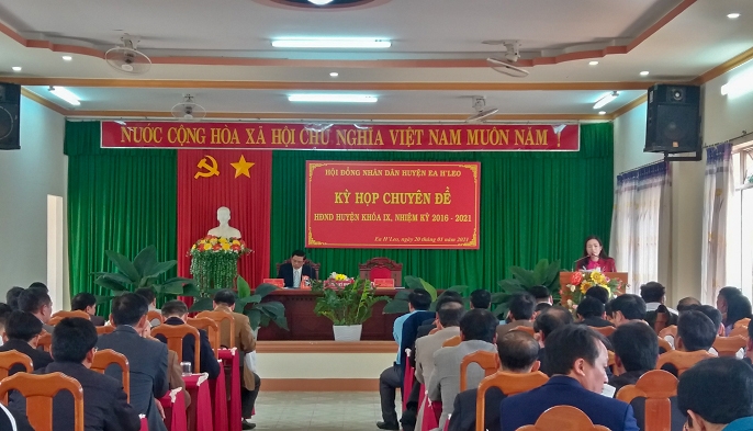 HĐND huyện Ea H'leo tổ chức Kỳ họp Chuyên đề