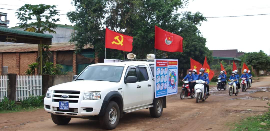 Đoàn viên thanh niên ra quân tuyên truyền phòng chống COVID-19, tuyên truyền pháp luật