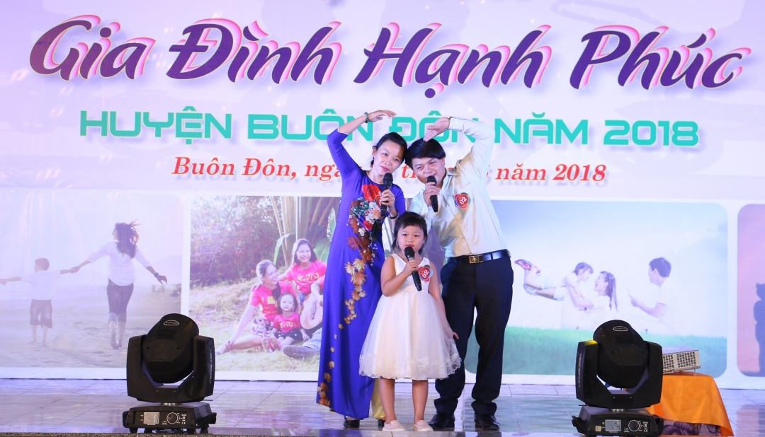 Hội thi Gia đình hạnh phúc huyện Buôn Đôn năm 2018.